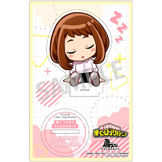 Ochako Uraraka My Hero Academia Shoulder Lean Casual Clothes Acrylic Stand [USED]