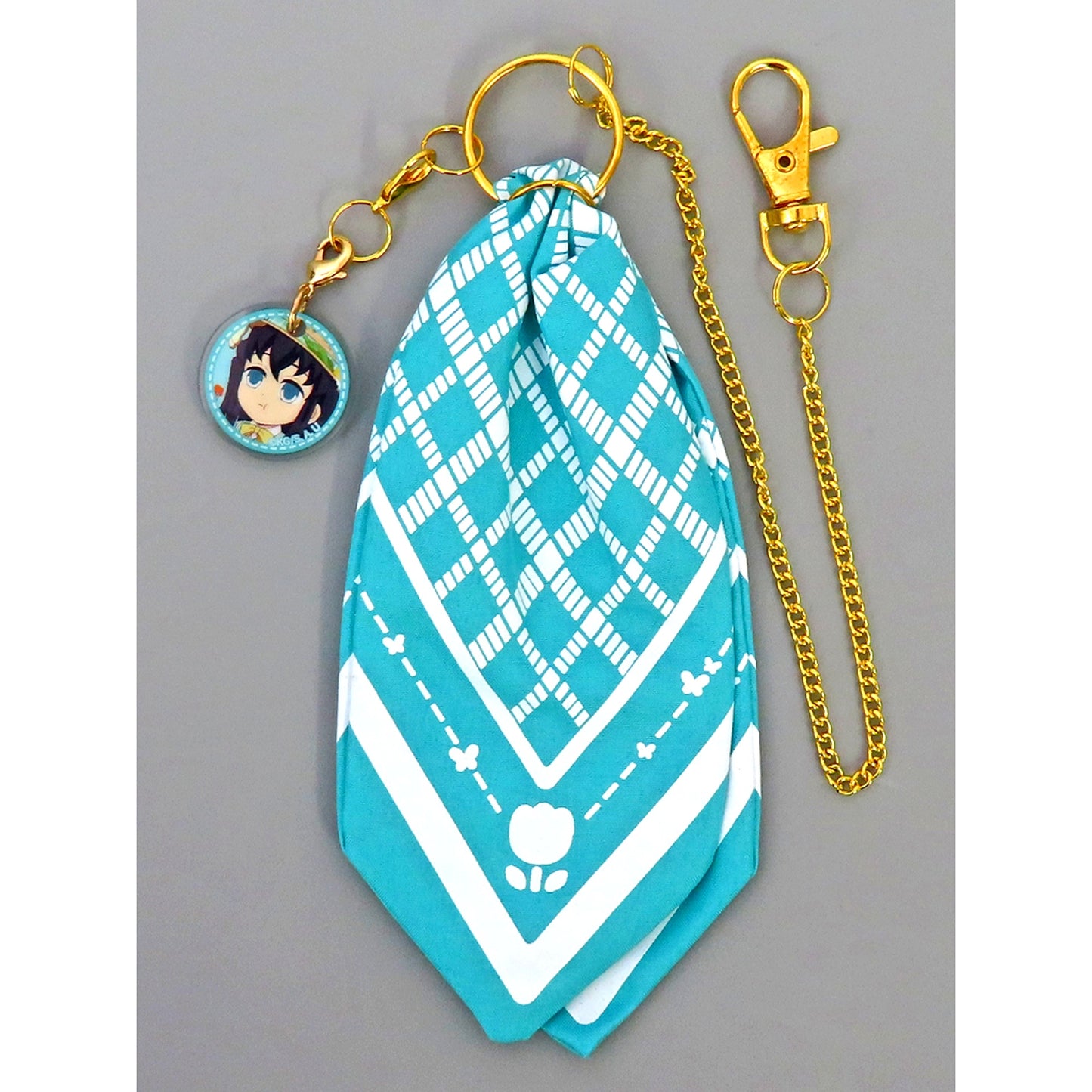 Muichiro Tokito Demon Slayer Kimetsu no Yaiba ufotable Cafe Picnic Event 2024 Second Term Random Bandana Charm [USED]