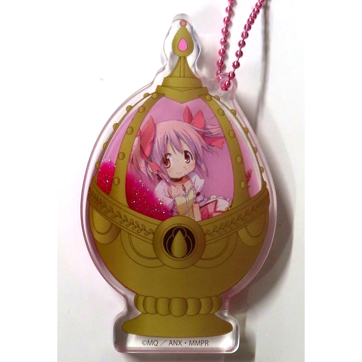 Madoka Kaname Puella Magi Madoka Magica Soul Gem Triple Acrylic Keychain [USED]