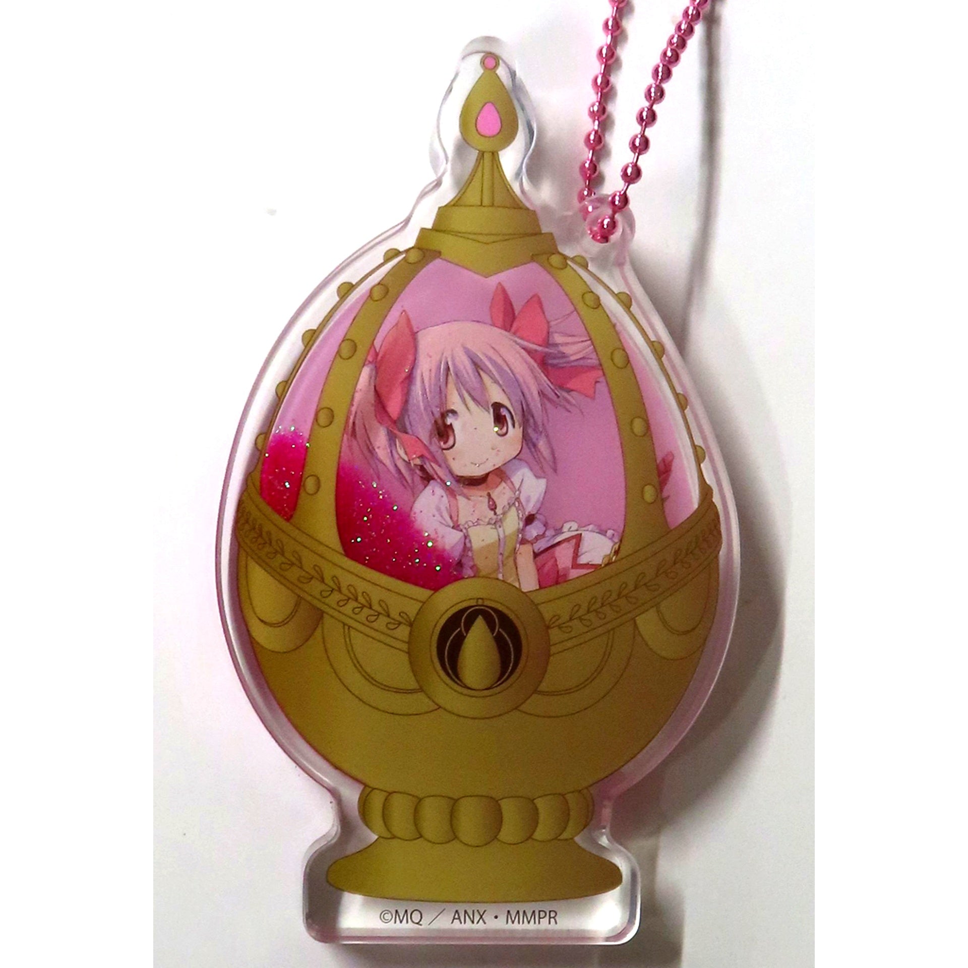 Madoka Kaname Puella Magi Madoka Magica Soul Gem Triple Acrylic Keychain [USED]