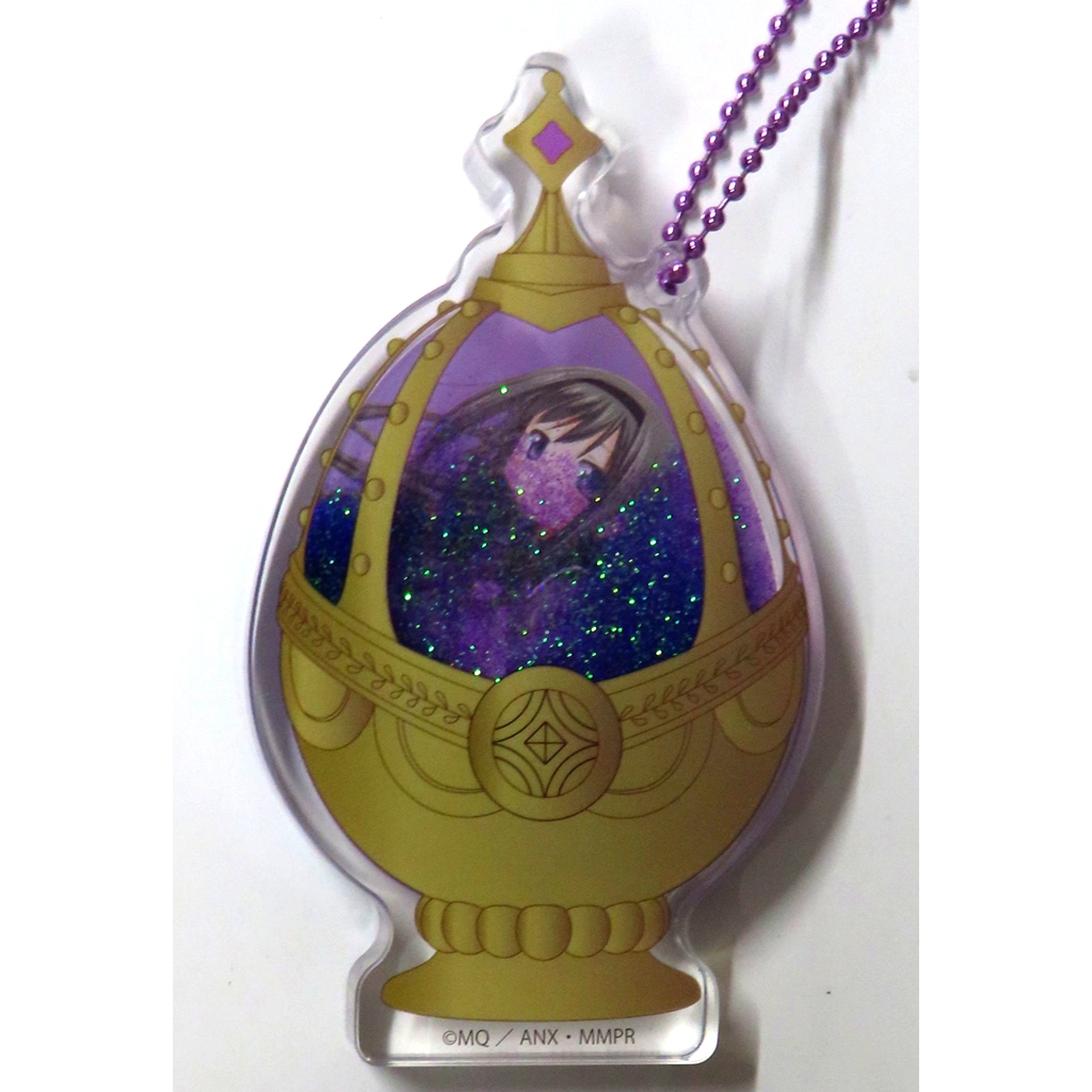 Homura Akemi Puella Magi Madoka Magica Soul Gem Triple Acrylic Keychain [USED]