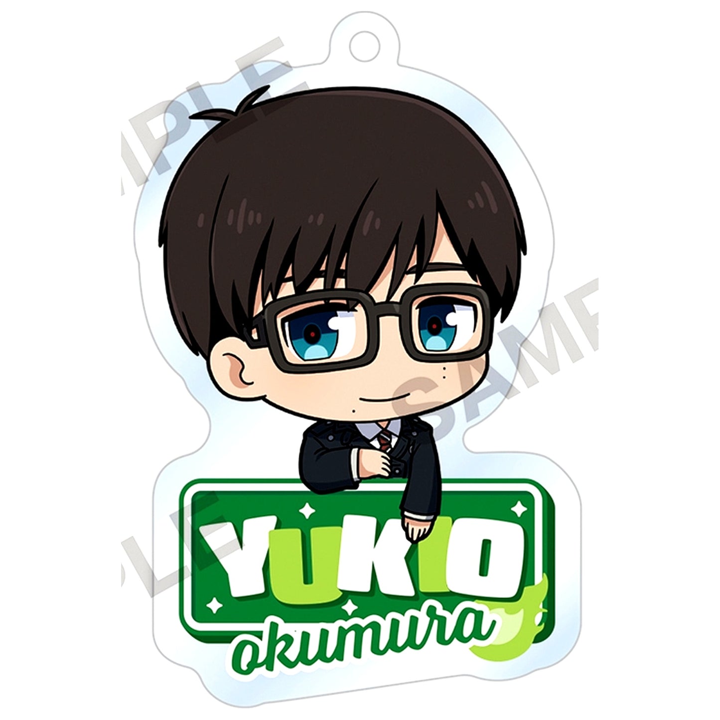 Yukio Okumura Blue Exorcist Shimane Illuminati Saga Kyorokyoro Acrylic Keychain [USED]