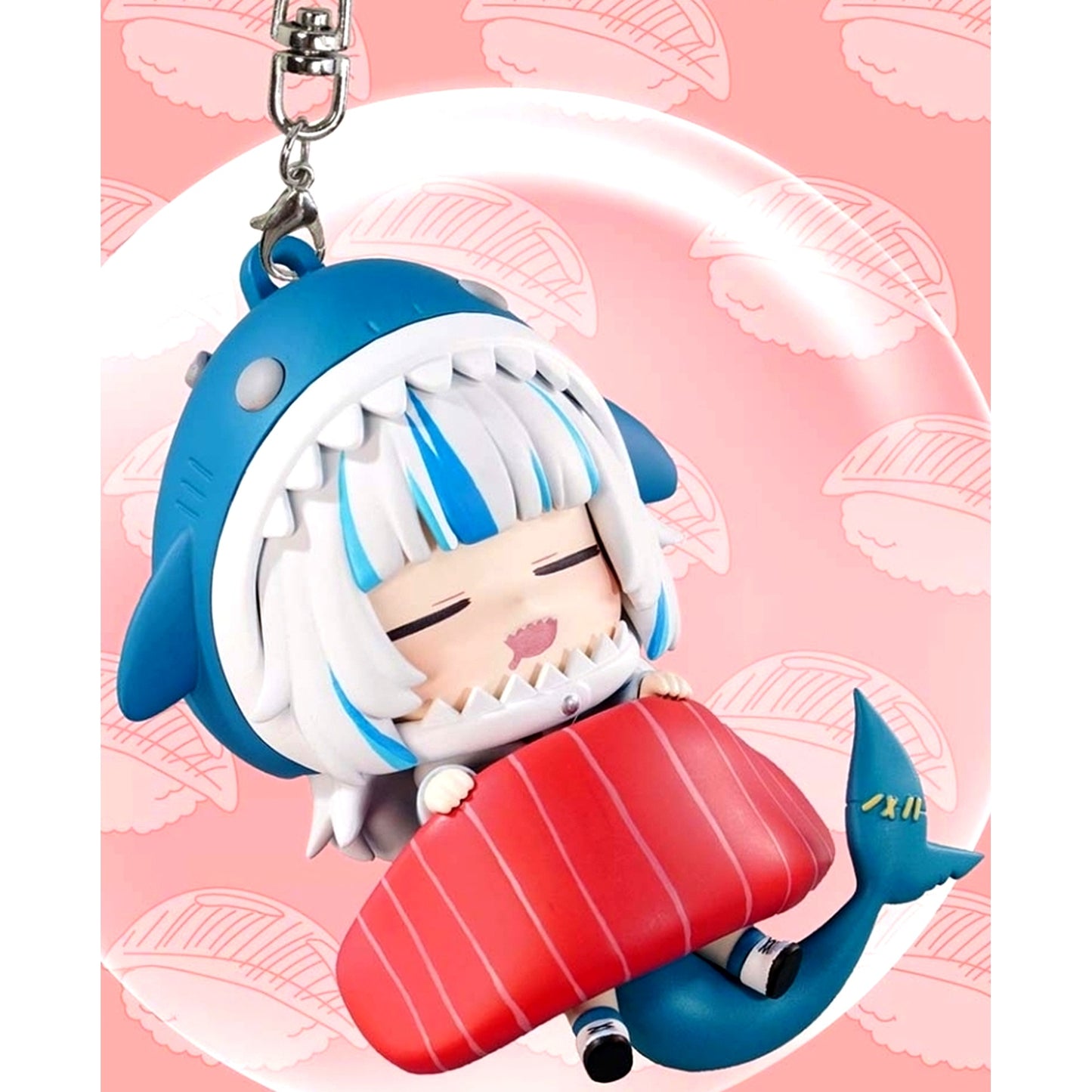 Gawr Gura Tuna Virtual YouTuber Hololive Sushi Futon Figure Keychain [USED]