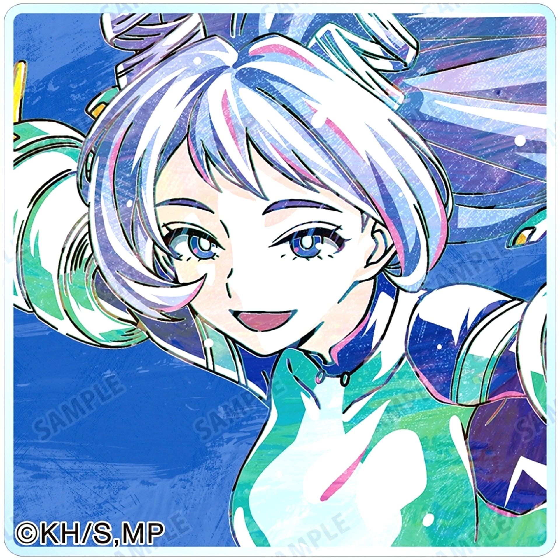 Nejire Hado My Hero Academia Trading Ani-Art Vol. 6 Acrylic Tile Ver. D [USED]