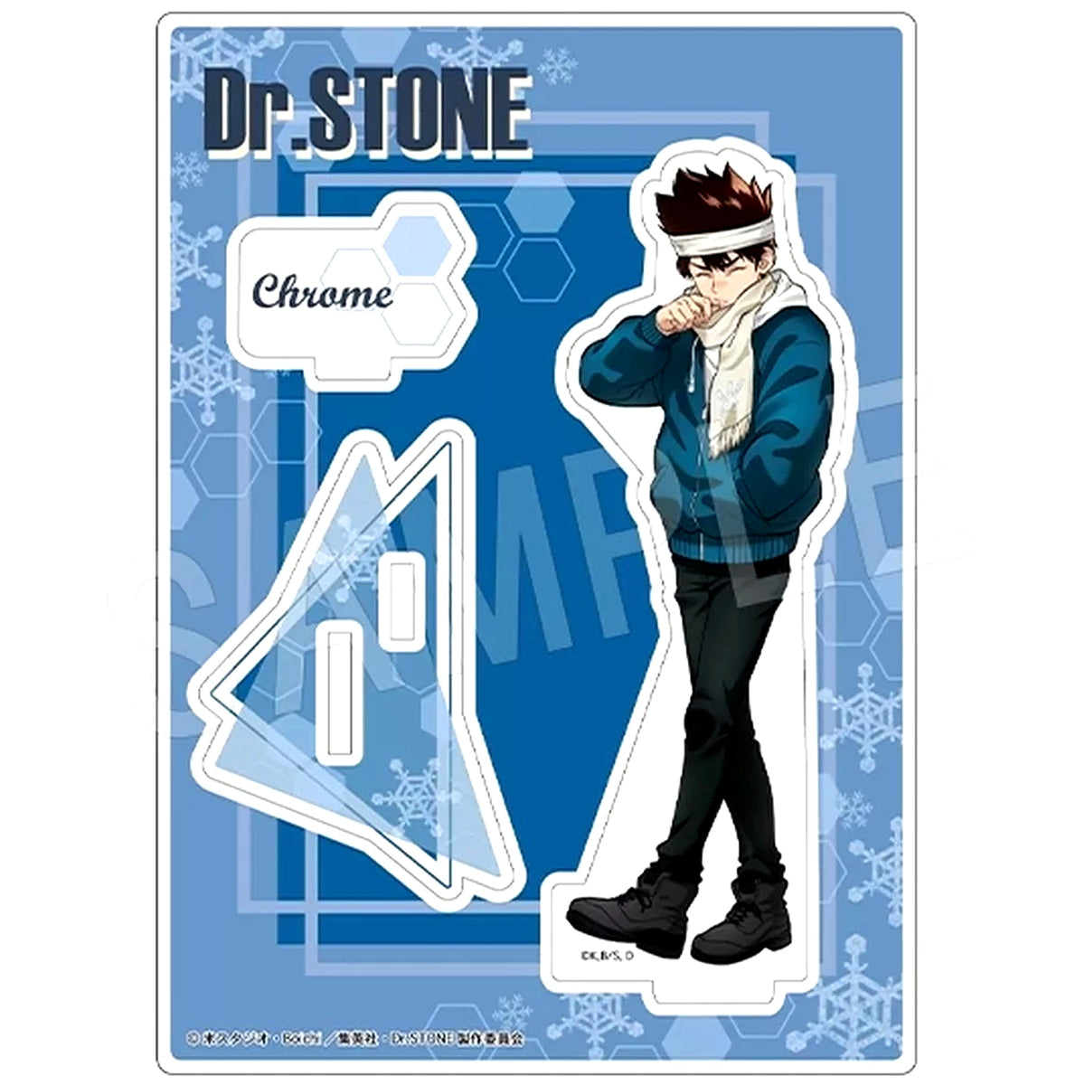 Chrome Acrylic Stand Dr. Stone POP UP SHOP Winter Rendezvous Arc [USED]