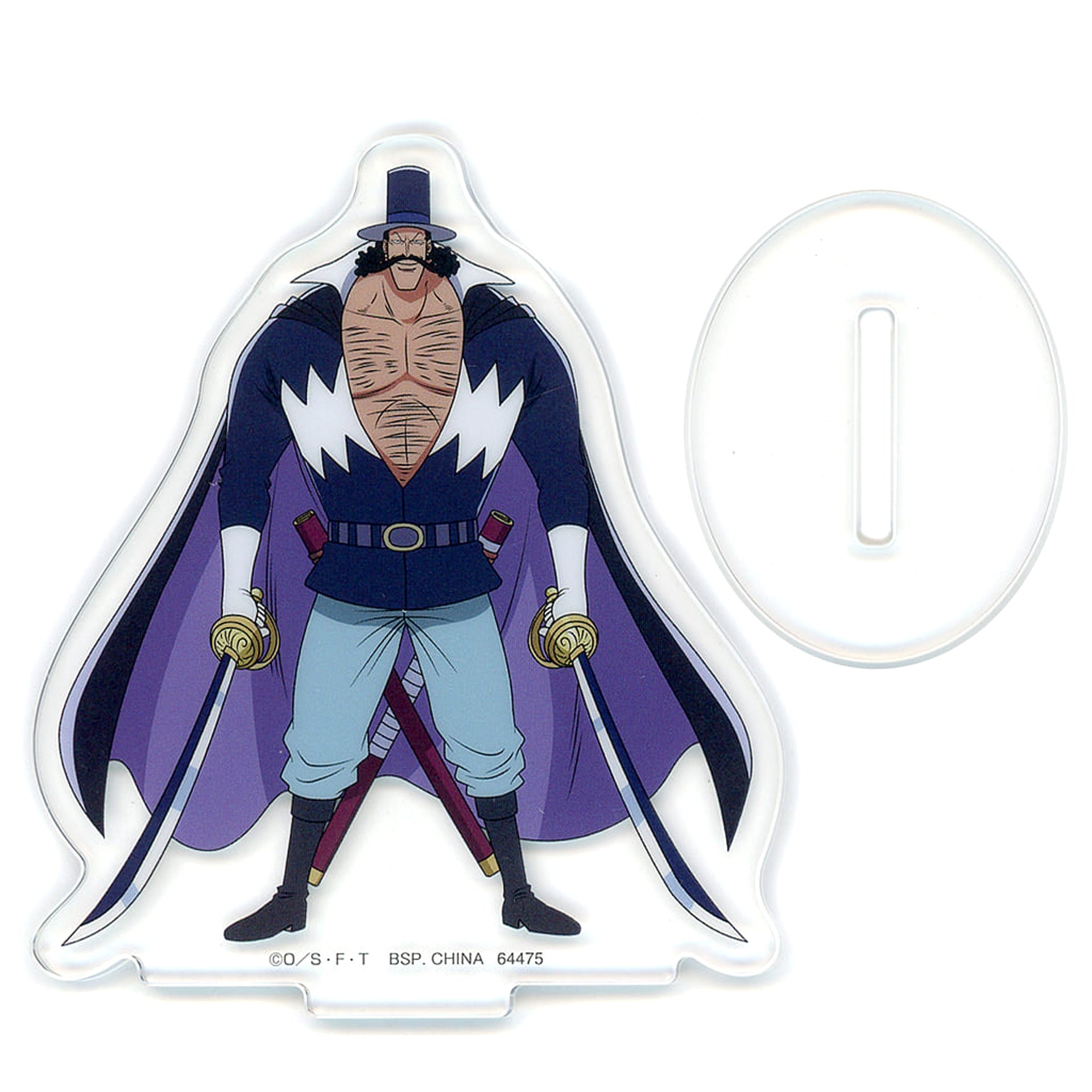 One Piece Ichiban Kuji Whitebeard Pirates Father and Sons Prize G Acrylic Stand Vista 16 Captains ver. Acrylic Stands [USED]