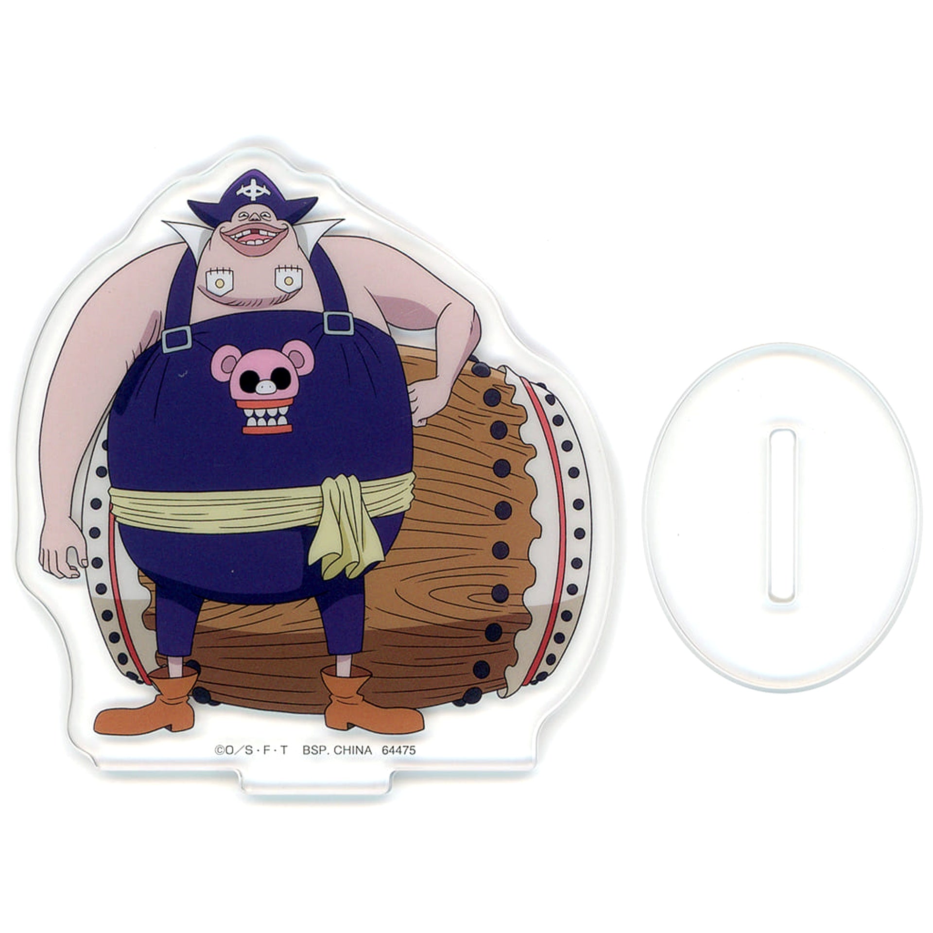 One Piece Blamenco Acrylic Stand 16 Captains Ichiban Kuji Whitebeard Pirates Oyaji and His Sons Prize G Acrylic Stands [USED]
