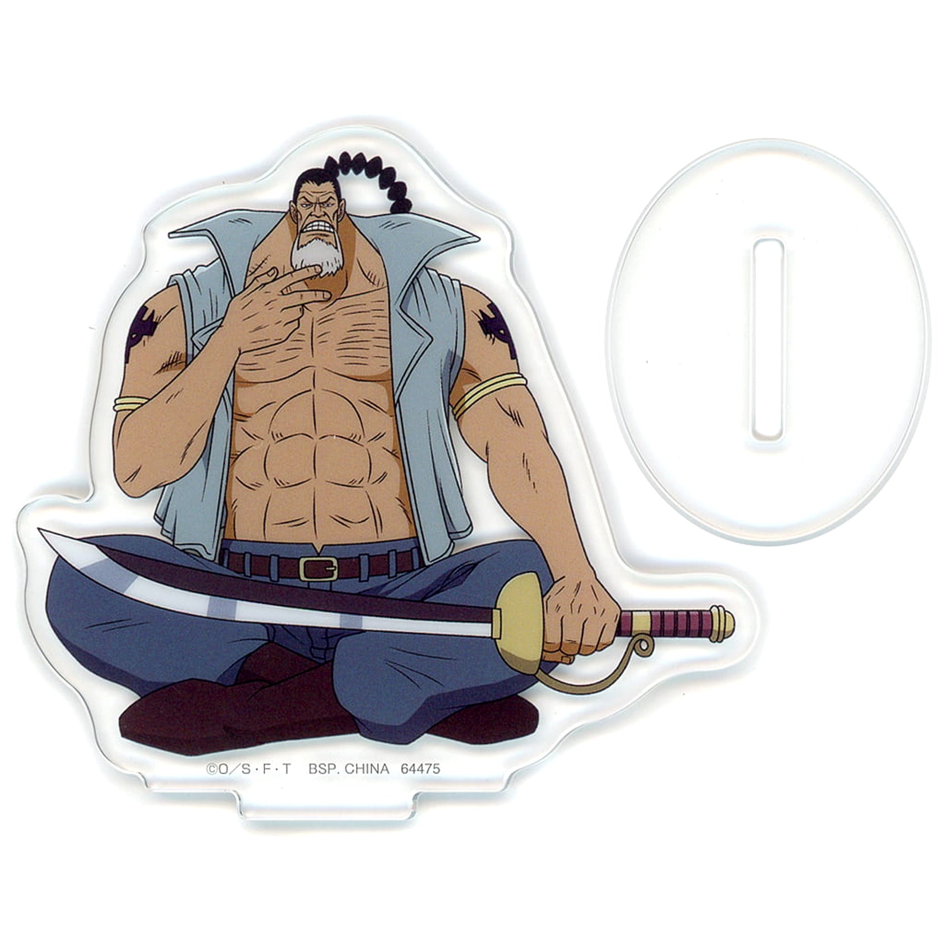 One Piece Blenheim Ichiban Kuji Whitebeard Pirates Old Man & Sons Acrylic Stand 16 Captains Prize G Acrylic Stands [USED]