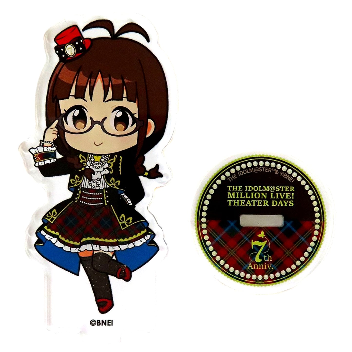 Ritsuko Akizuki THE IDOLM@STER MILLION LIVE! Chibi Character Acrylic Stand Brightest Showcase Ver. 7th Anniversary in AKIHABARA Akihabarappa Festival [USED]