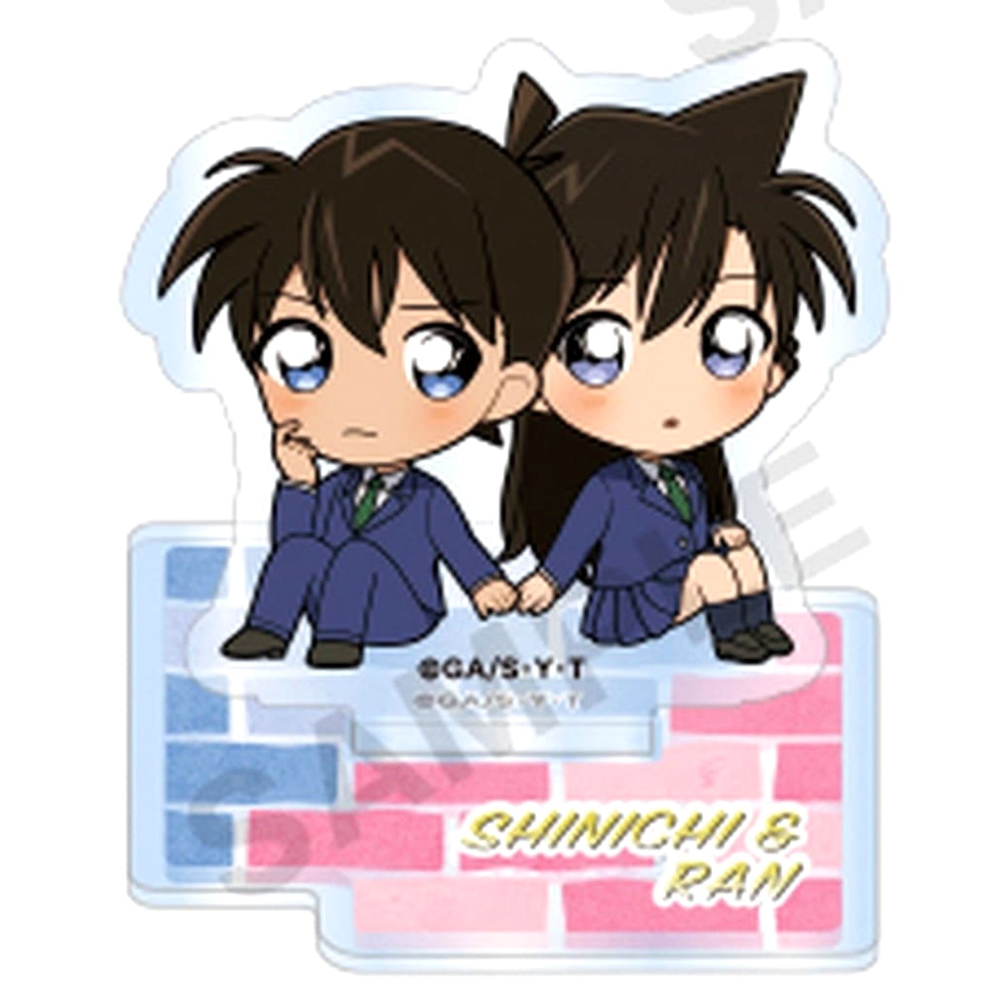 Detective Conan Shinichi Kudo & Ran Mouri Petit Acrylic Stand Duo Collection Acrylic Stands [USED]