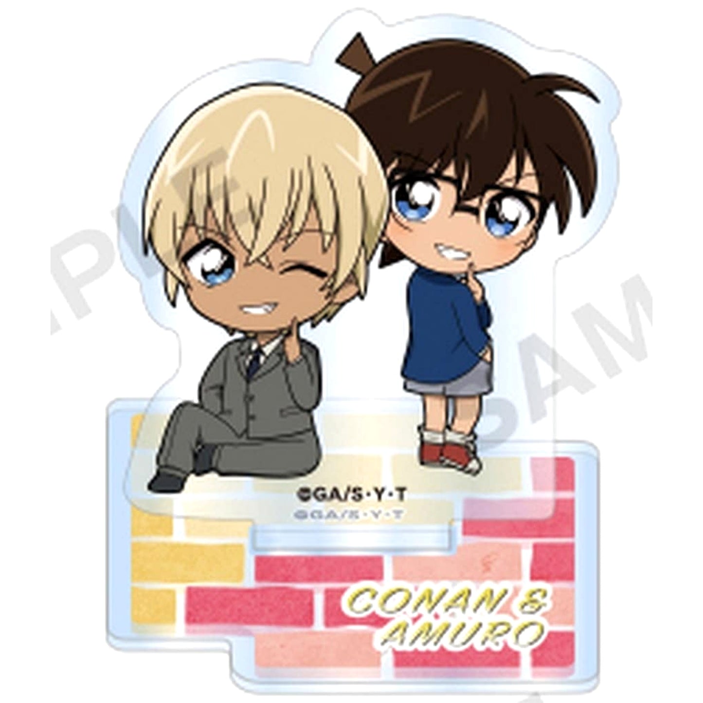 Detective Conan Conan Edogawa & Toru Amuro Petit Acrylic Stand Duo Collection Acrylic Stands [USED]