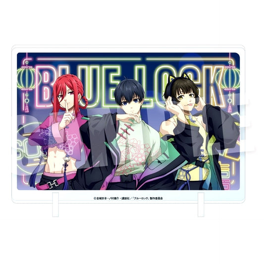 Yoichi Isagi & Meguru Bachira & Hyoma Chigiri TypeA Acrylic Visual Board NEON China Ver. Blue Lock [USED]