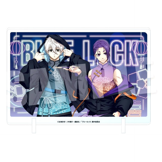 Seishiro Nagi & Reo Mikage TypeB Acrylic Visual Board NEON China Ver. Blue Lock [USED]
