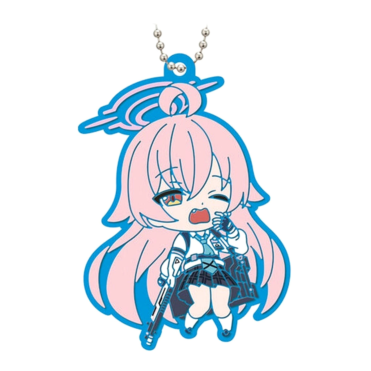 Blue Archive the Animation Hoshino Capsule Rubber Mascot Keychains [USED]