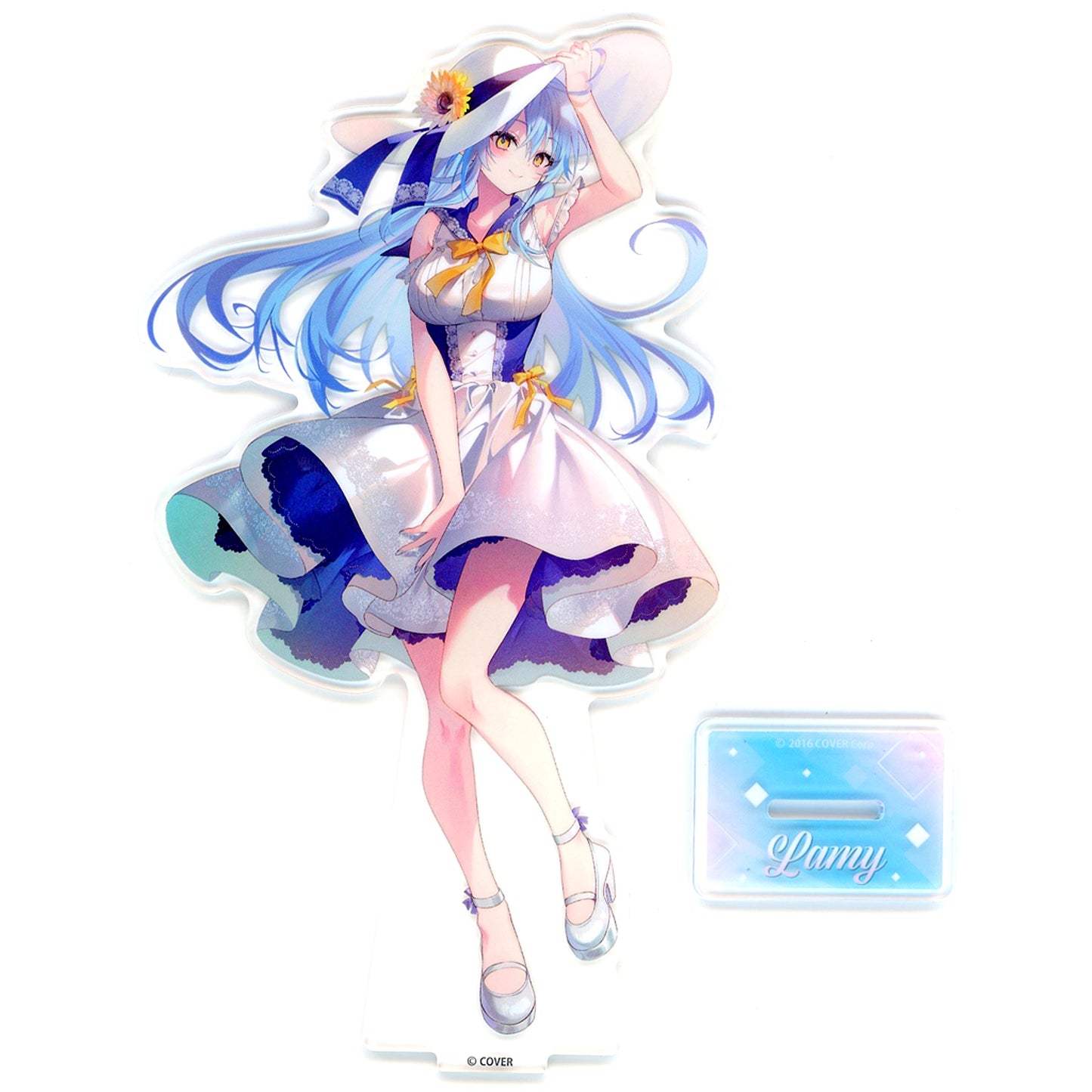 Yukihana Lamy Outing with Nepolabo Ver. Virtual YouTuber Hololive GiGO Limited Big Acrylic Stand [USED]
