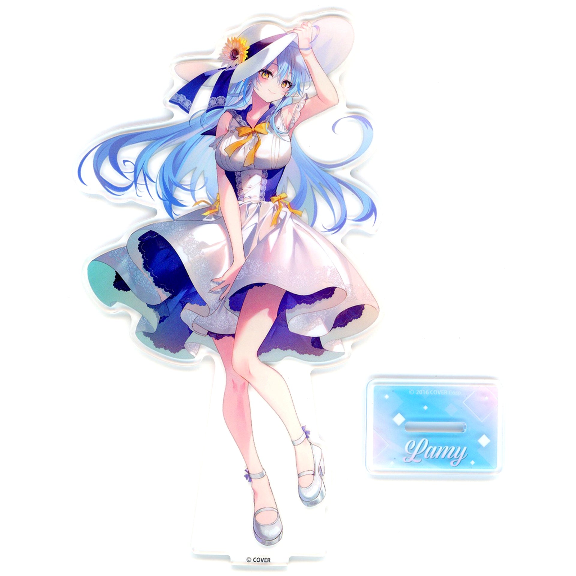 Yukihana Lamy Outing with Nepolabo Ver. Virtual YouTuber Hololive GiGO Limited Big Acrylic Stand [USED]