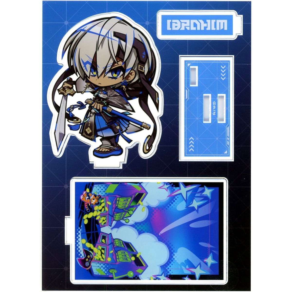 Ibrahim Virtual YouTuber Nijisanji Mini Acrylic Stand ver.B NIJISANJI Battle Mode Type Kuzuha & Ibrahim [USED]