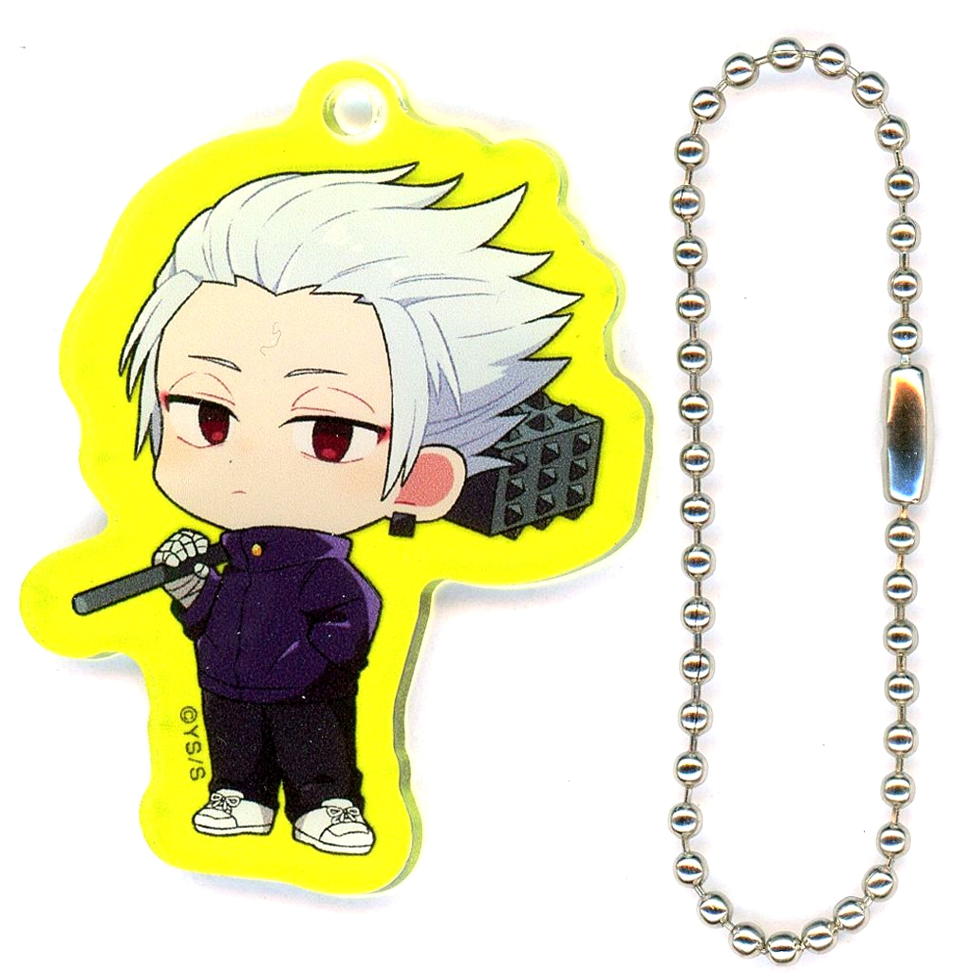 Gaku SAKAMOTO DAYS Mini Char Acrylic Keychain Collection TOWER RECORDS CAFE [USED]