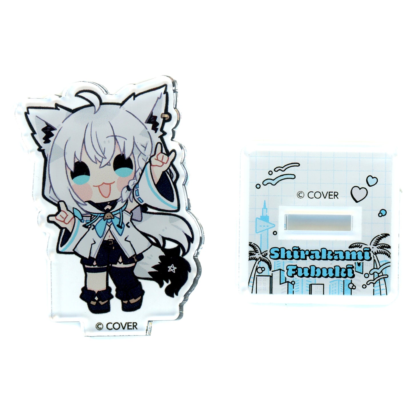 Shirakami Fubuki Single Item VTuber hololive Mini Acrylic Stand hololive CITY 24 [USED]