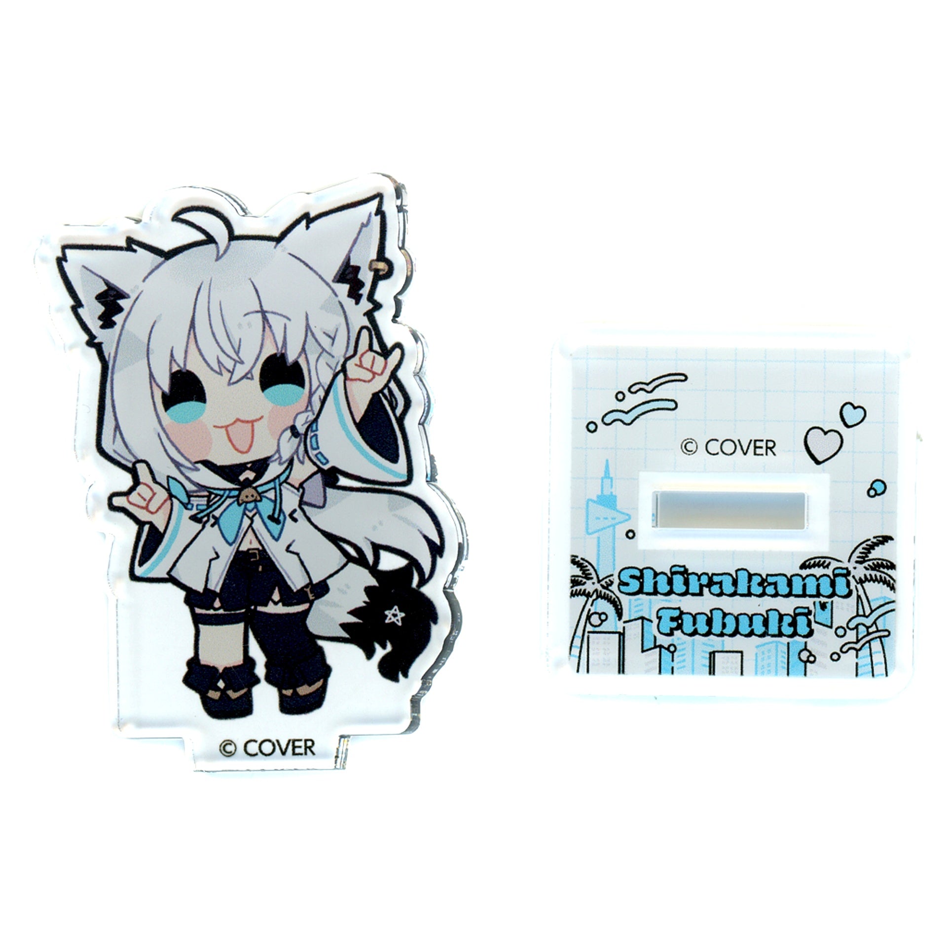 Shirakami Fubuki Single Item VTuber hololive Mini Acrylic Stand hololive CITY 24 [USED]