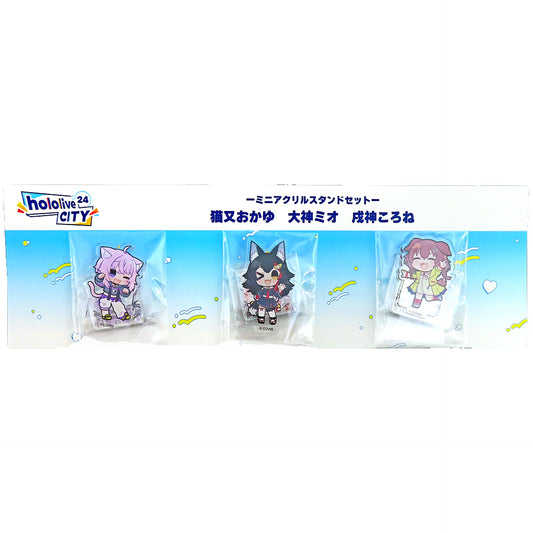 Nekomata Okayu & Others VTuber Hololive Set of 3 Hololive Gamers Mini Acrylic Stand Hololive City'24 Exclusive [USED]