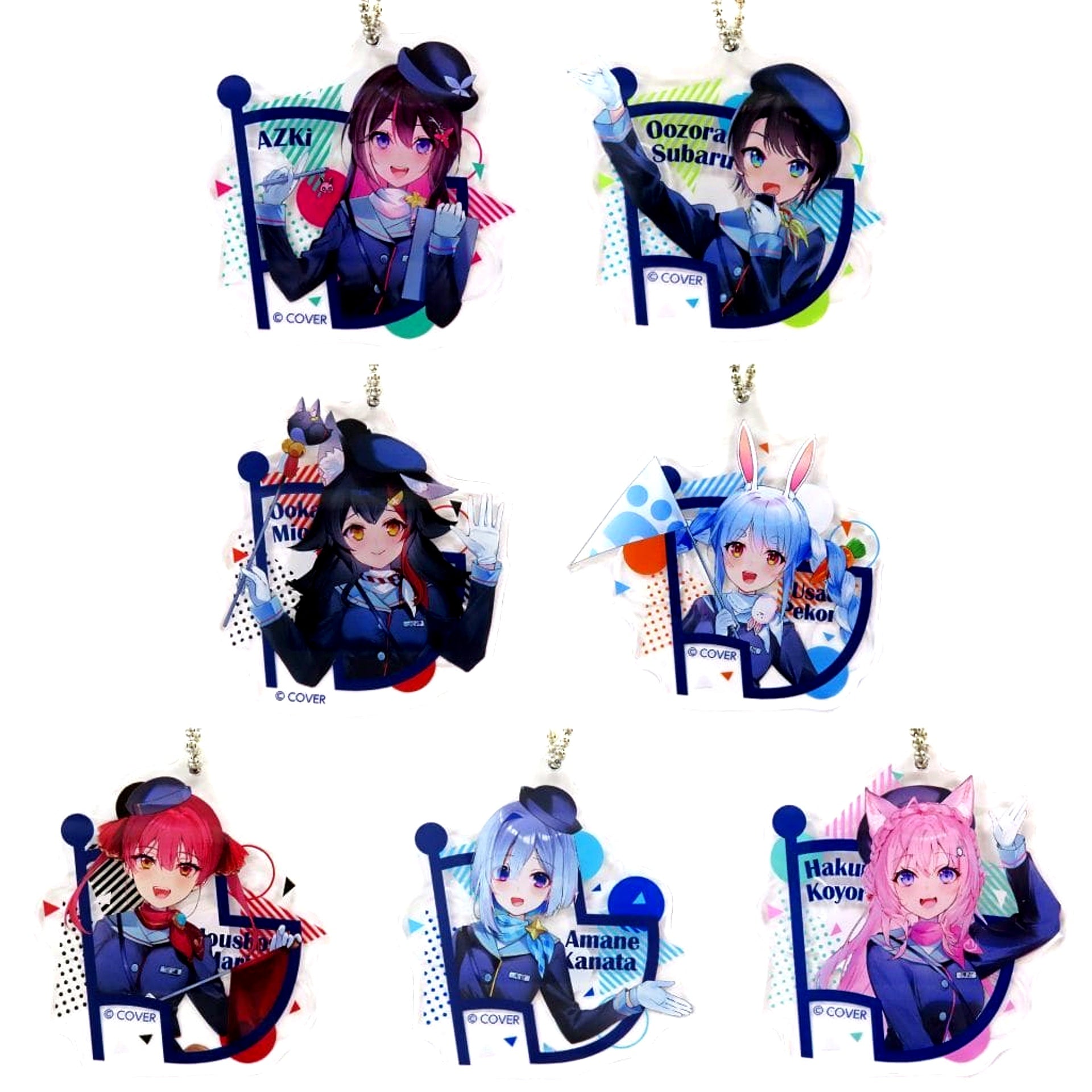 Virtual YouTuber hololive hololive CITY'24 hololive TOURIST Acrylic Keychain Complete Set of 7 Types [USED]