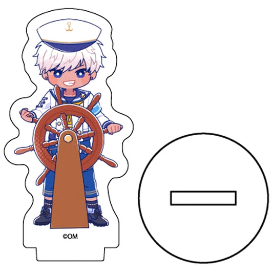 Mammon 09. Marine Sailor Ver. Candy Art Illustration Obey Me! Acrylic Petit Stand [USED]