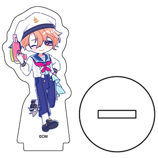 Asmodeus 09. Marine Sailor Ver. Candy Art Illustration Obey Me! Acrylic Petit Stand [USED]