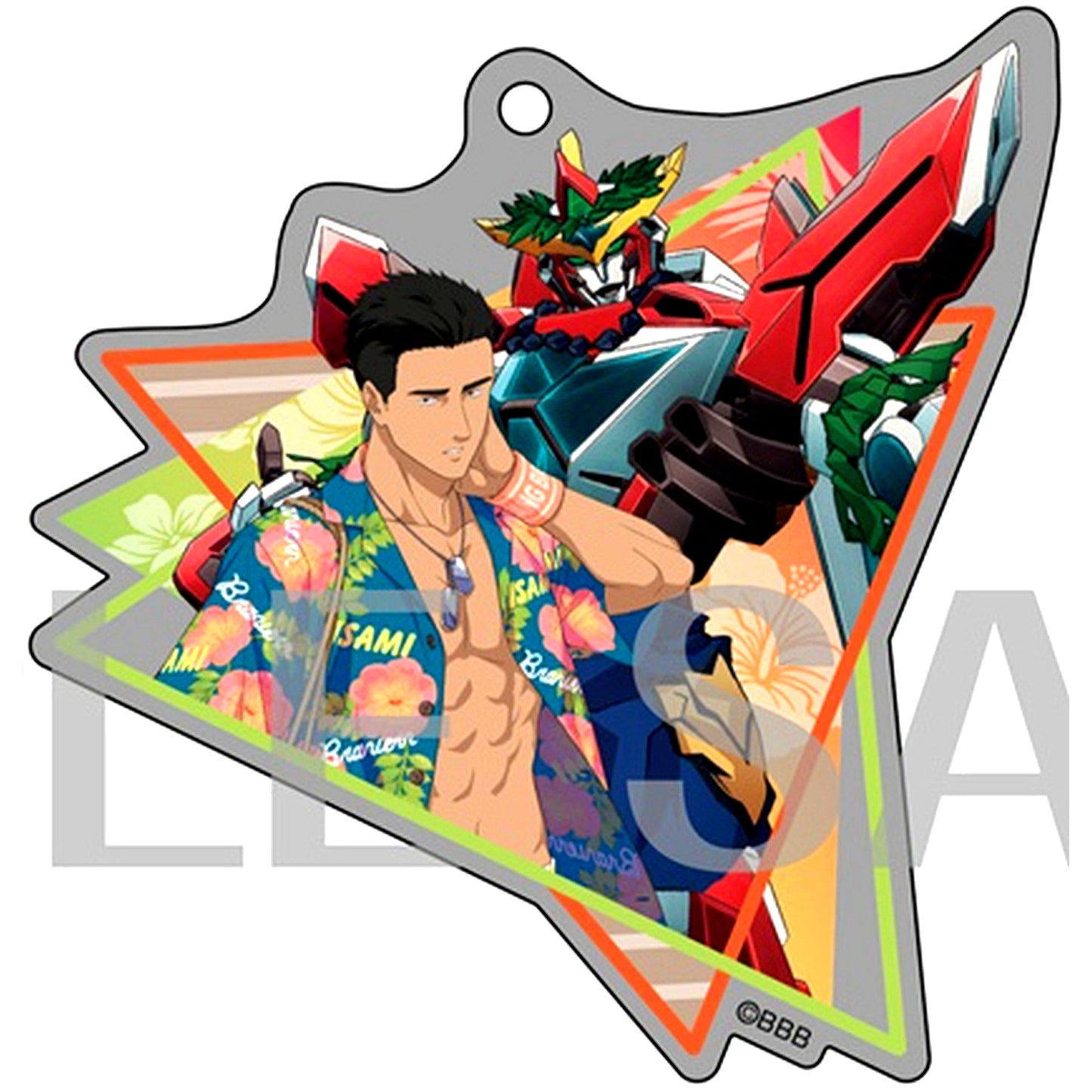 Isami Ao & Bravern Brave Bang Bravern! Hawaii Ver. Illustration Acrylic Keychain Collection [USED]