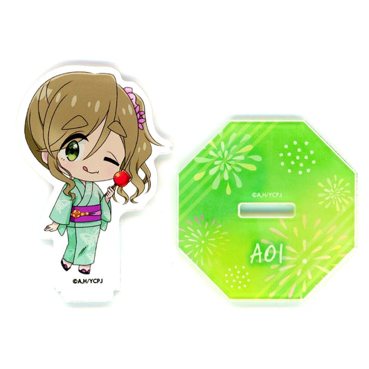 Aoi Inuyama Original Acrylic Stand Bonus Item for Yuru Camp Season 3 x Lawson Handheld Fireworks Set [USED]