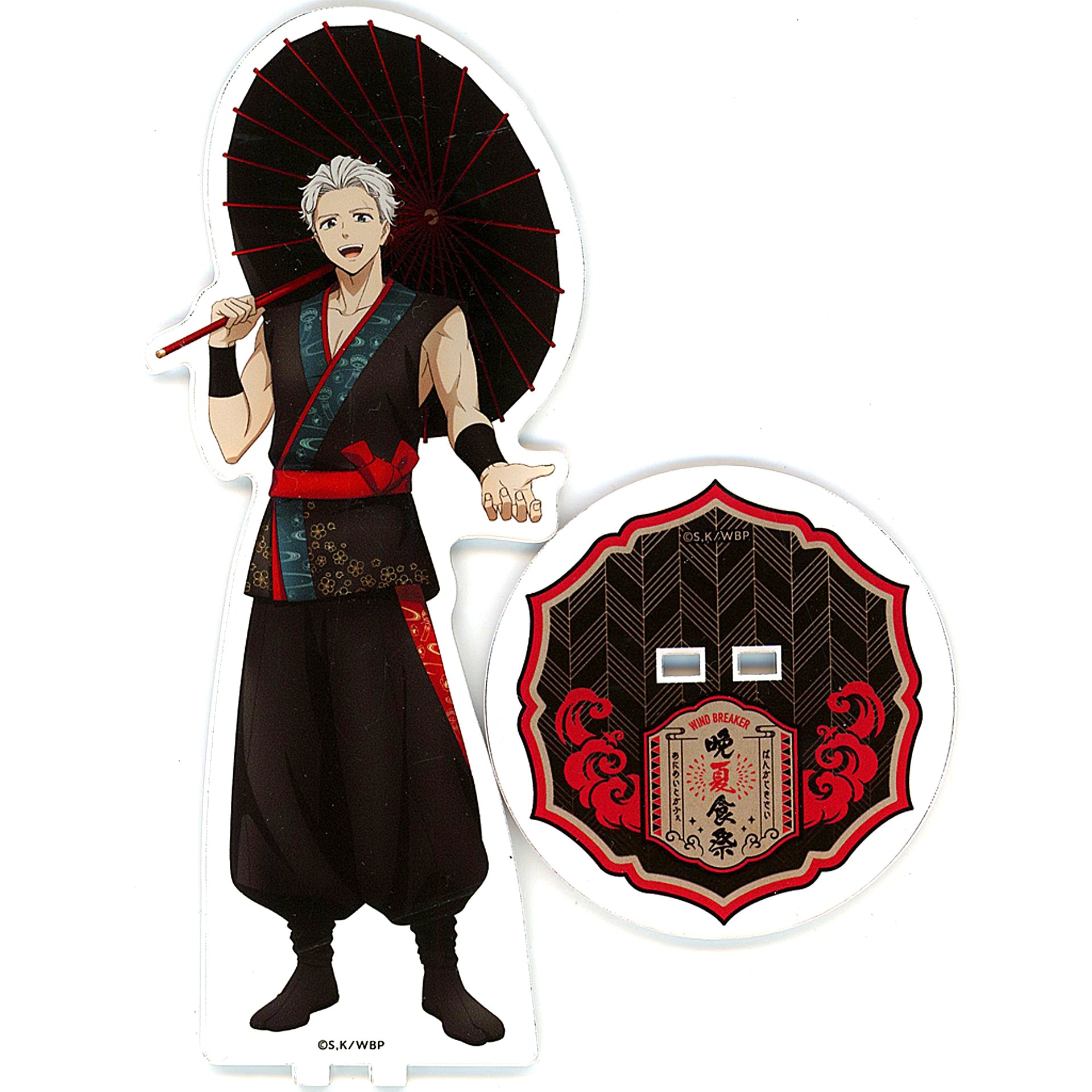 Hajime Umemiya Wind Breaker Late Summer Food Festival x animate cafe BIG Acrylic Stand [USED]