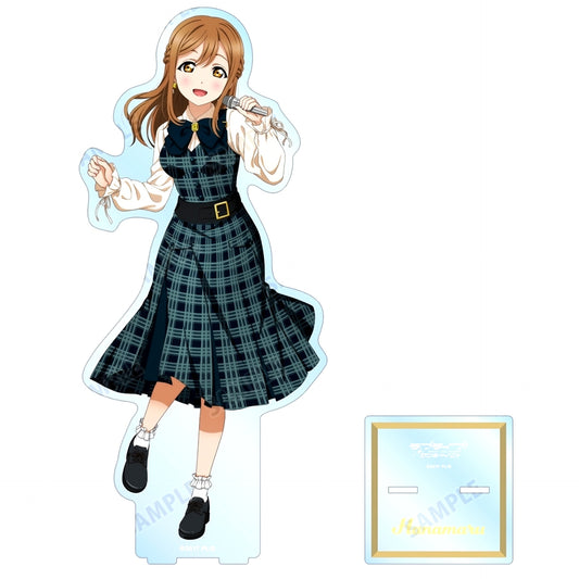 Hanamaru Kunikida Love Live! Sunshine!! Illustration Check Dress Ver. Oversized Acrylic Stand [USED]