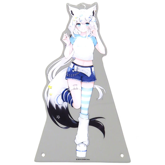 VTuber Hololive Shirakami Fubuki Gyaru-Inspired Outfit Big Acrylic Stand Lawson Loppi HMV & Books Online Limited Acrylic Stands [USED]