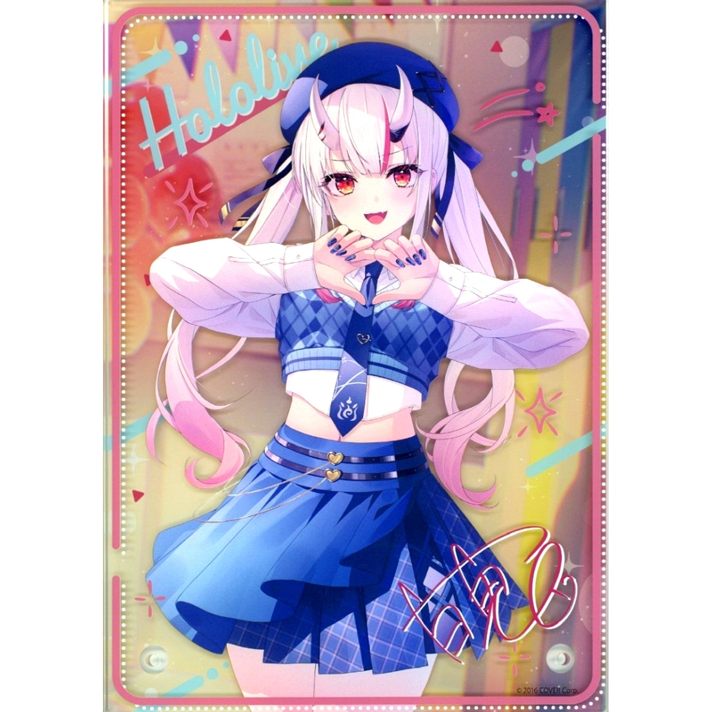 Nakiri Ayame Preppy Style Outfit Acrylic Stand Panel Virtual YouTuber Hololive x Lawson Loppi HMV & BOOKS online Limited [USED]