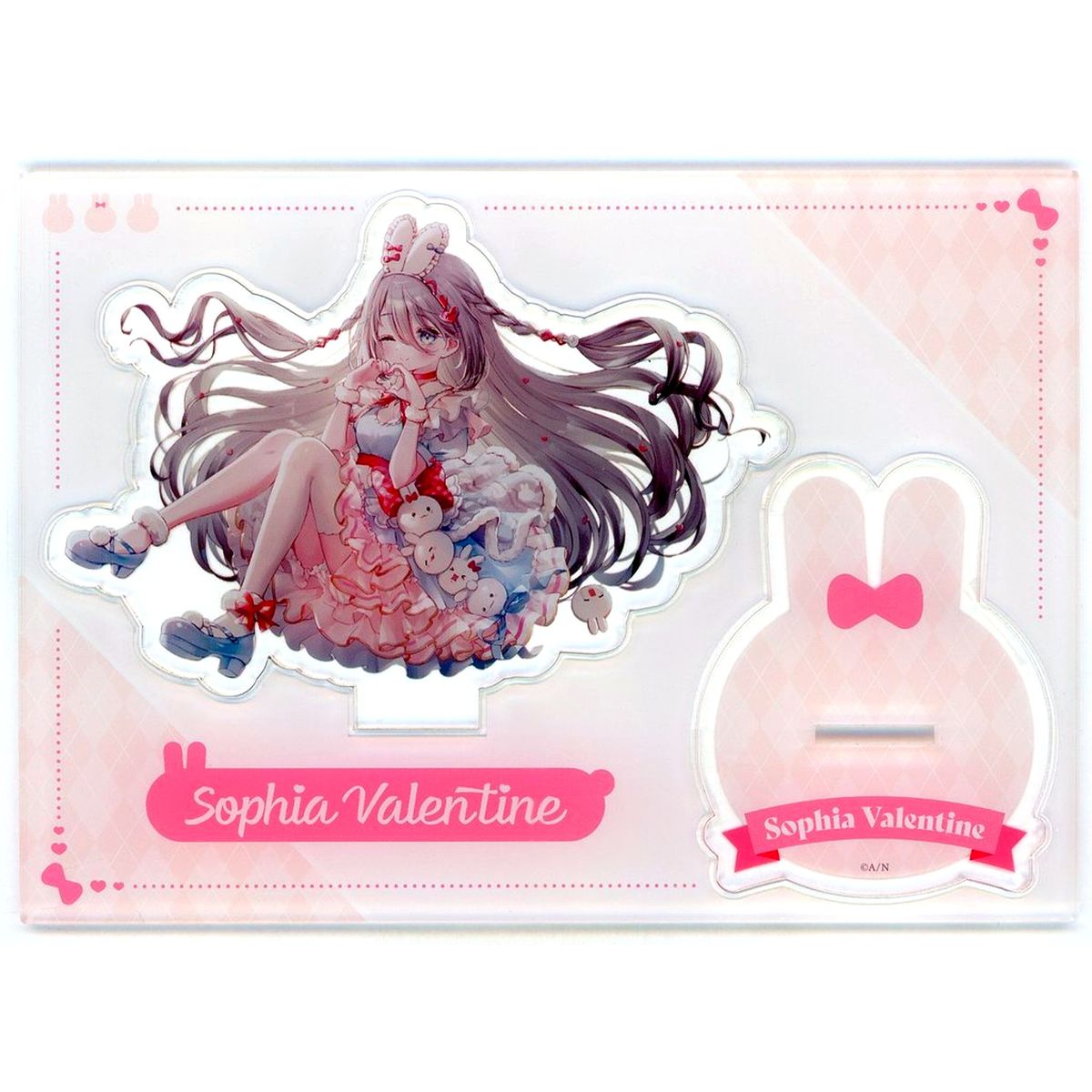 Sophia Valentine Bunny Ear Maid Ver. Acrylic Stand Virtual YouTuber Nijisanji [USED]