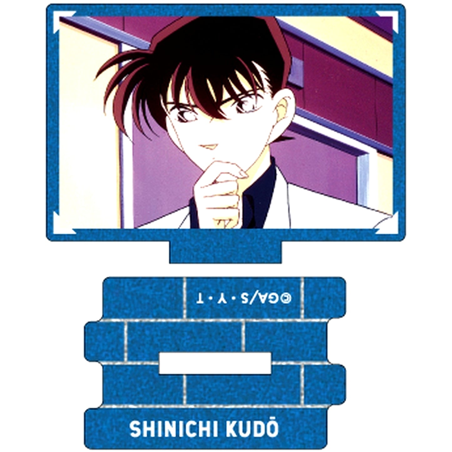 Shinichi Kudo B Detective Conan Scene Shot Trading Metallic Mini Acrylic Stand Shinichi Kudo collection Vol.4 [USED]