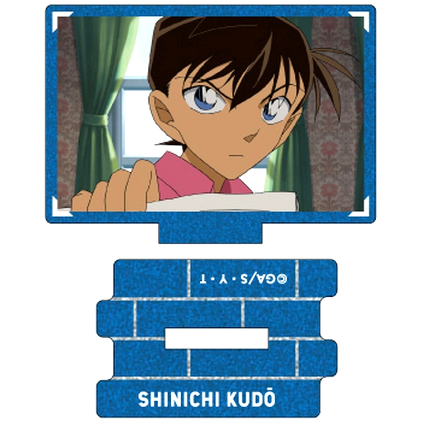 Shinichi Kudo D Detective Conan Scene Shot Trading Metallic Mini Acrylic Stand Shinichi Kudo collection Vol.4 [USED]