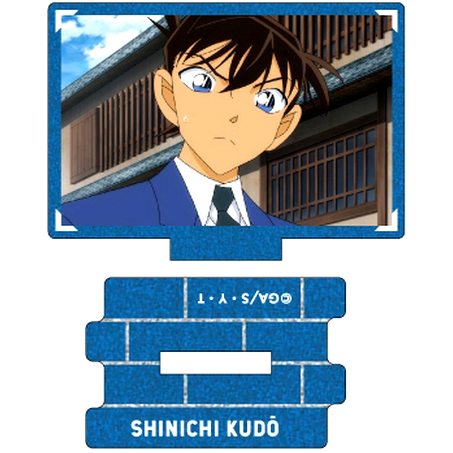 Shinichi Kudo F Detective Conan Scene Shot Trading Metallic Mini Acrylic Stand Shinichi Kudo collection Vol.4 [USED]