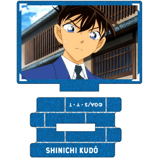 Shinichi Kudo F Detective Conan Scene Shot Trading Metallic Mini Acrylic Stand Shinichi Kudo collection Vol.4 [USED]