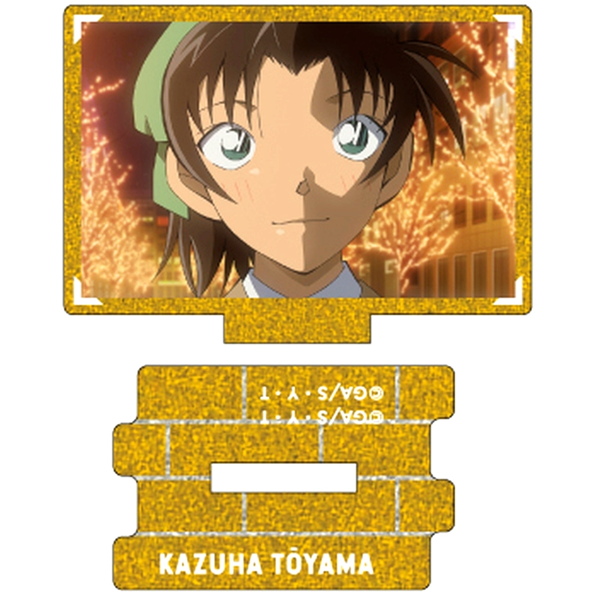 Kazuha Toyama Detective Conan Scene Shot Trading Metallic Mini Acrylic Stand Heiji & Kazuha collection Vol.4 [USED]