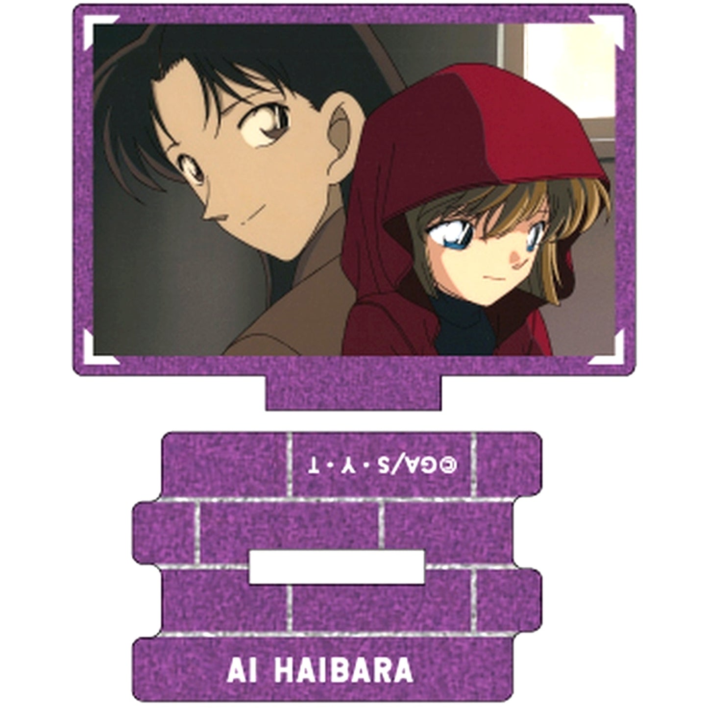 Akemi Miyano & Ai Haibara Detective Conan Scene Shot Trading Metallic Mini Acrylic Stand Ai Haibara Collection Vol. 4 [USED]