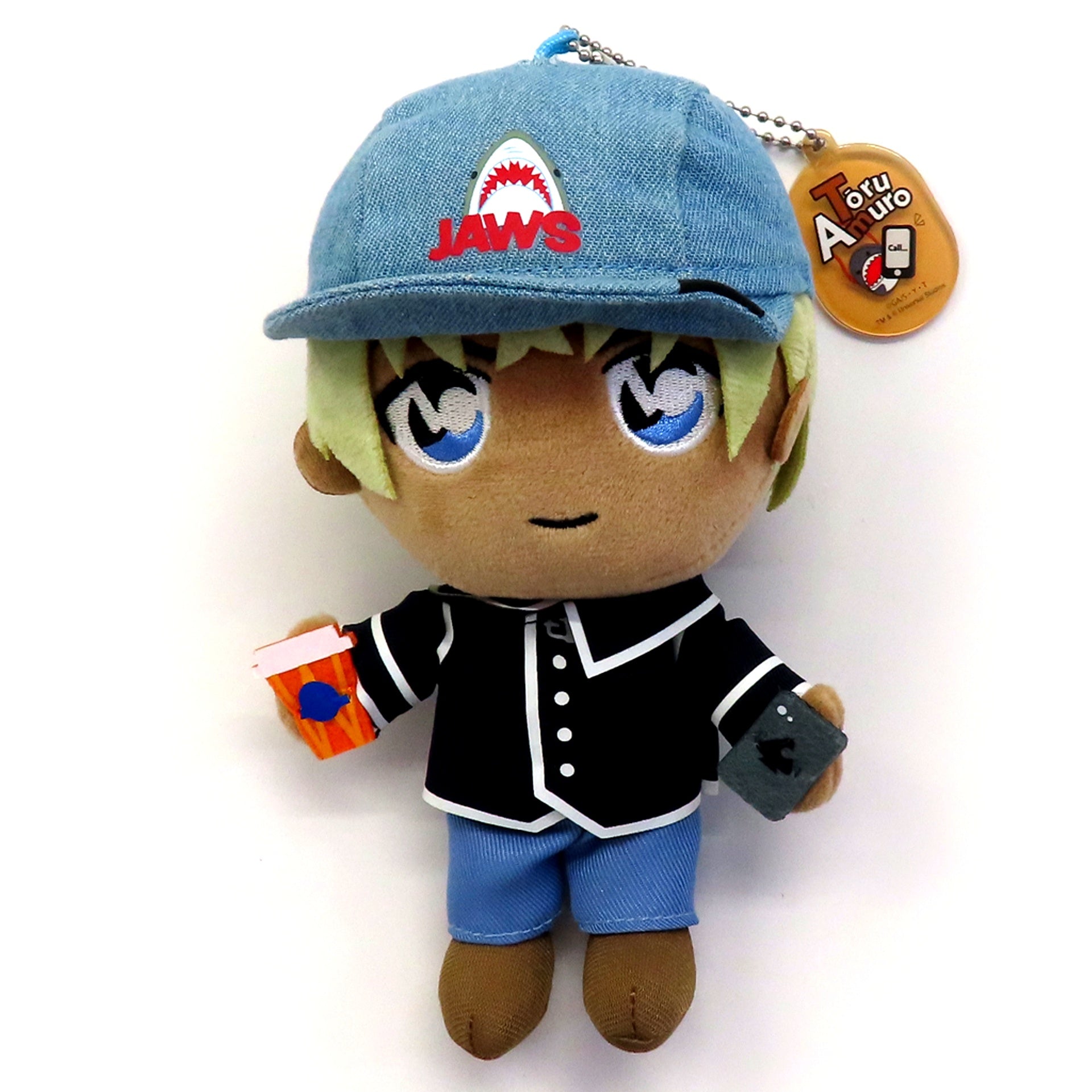 Toru Amuro Detective Conan 4-D Live Show Jewel of the Starry Sky Plush Keychain Universal Studios Japan 2024 Limited [USED]