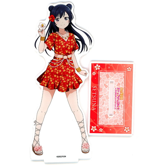 Setsuna Yuki Big Acrylic Stand Aloha Ver. Love Live! Nijigasaki High School Idol Club [USED]
