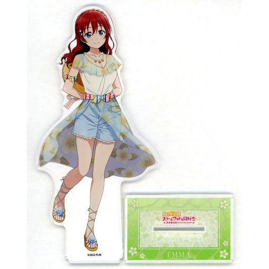 Emma Verde Aloha Ver. Big Acrylic Stand Love Live! Nijigasaki High School Idol Club [USED]
