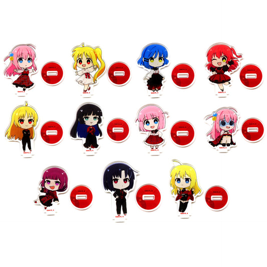 Set of 11 Bocchi the Rock! x RED TOKYO TOWER Trading Acrylic Stand [USED]