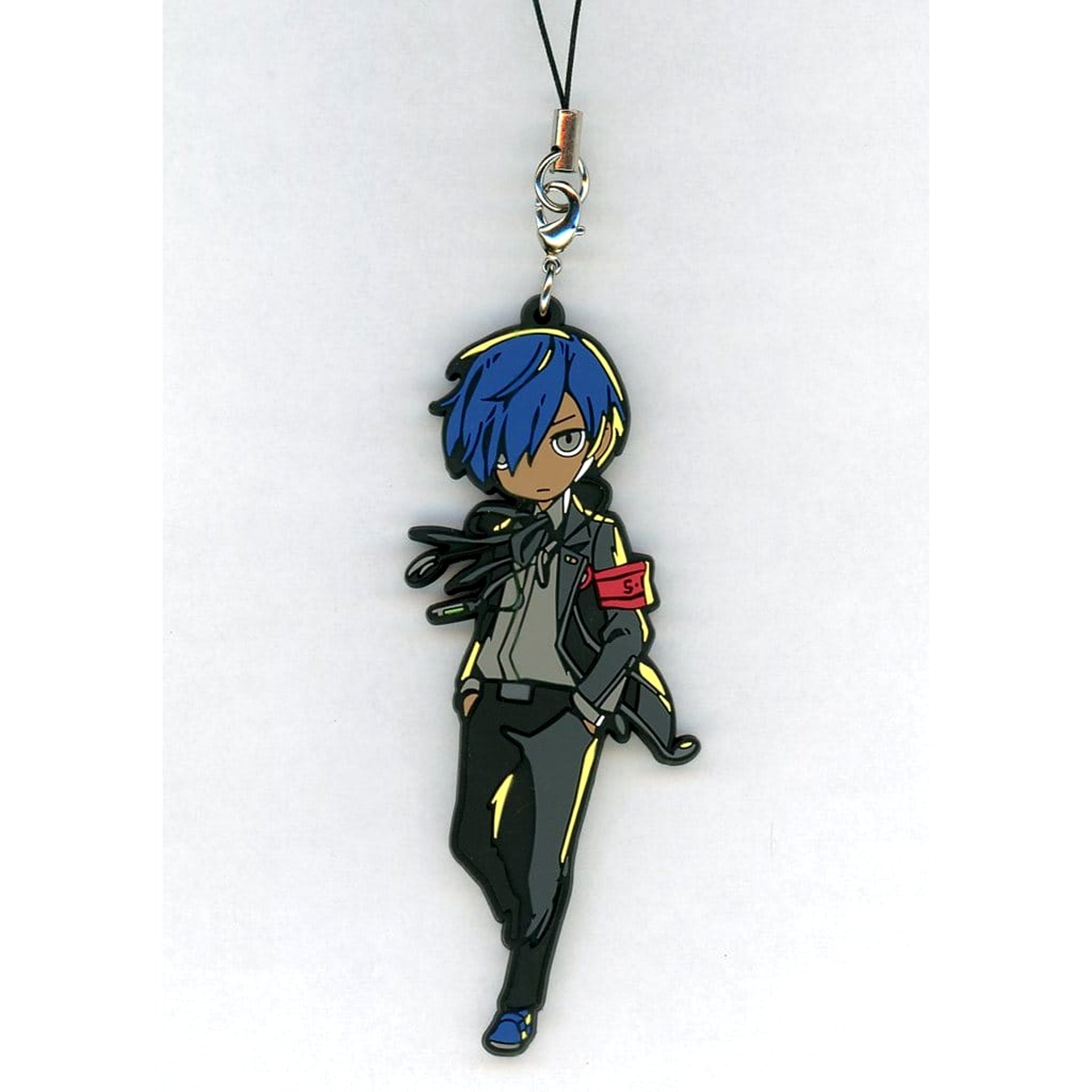 Persona Q2: New Cinema Labyrinth Protagonist P3 Rubber Charm animate Limited Included with 3DS Game Set Keychains [USED]