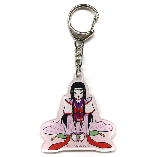 Code Geass: Lelouch of the Rebellion Kaguya Sumeragi Cheerful Greeting Puchi-Yuru Code Geass Life Acrylic Keychain Pop-Up Shop in Atre Akihabara A-on STORE Traveling Edition Exclusive Keychains [USED]
