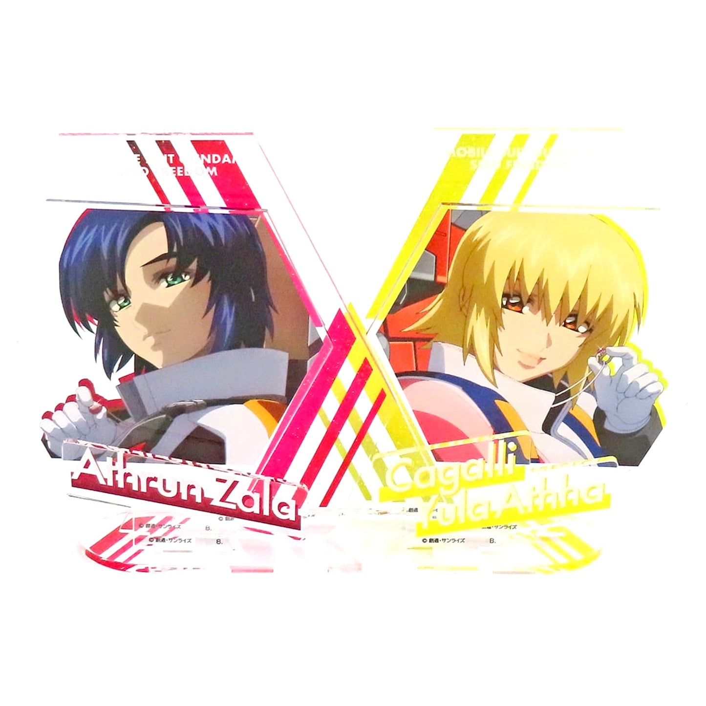 Athrun Zala & Cagalli Yula Athha Mobile Suit Gundam SEED FREEDOM Pair Acrylic Stand [USED]