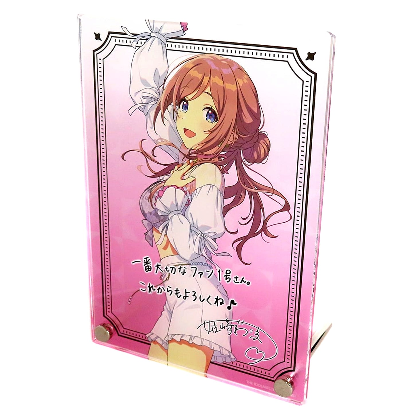 Rinami Himesaki Gakuen Idolmaster Official Autograph & Message Panel Debut Live First Tour [USED]