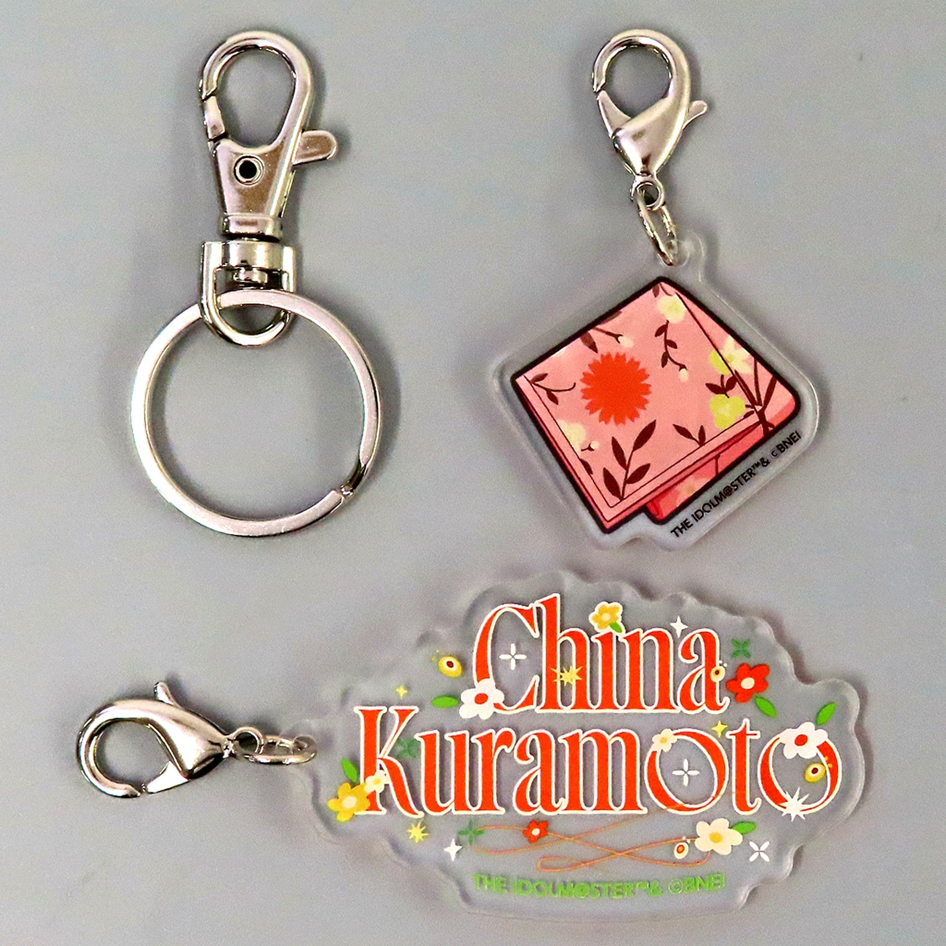 China Kuramoto Official Name & Item Acrylic Charm Gakuen Idolmaster DEBUT LIVE HATSU TOUR [USED]